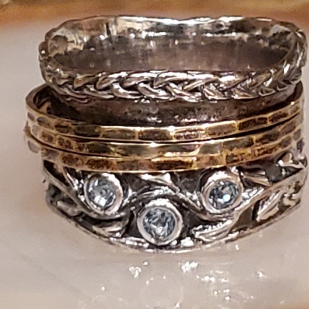 Sterling Silver Spinner Ring